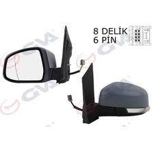 Gva 1035179 - Dış Dikiz Aynası Sol Focus 08 Elektrikli Isıtmalı Sinyalli Astarlı Asferik 6 Fiş VM-6304EHPAL