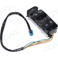 Gva 8099030 - Cam Acma Salterı On Sol Sıyah Mercedes C-Class W203 S203