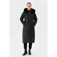 Günay Karaca Kadın Kışlık Kaban Şişme Kapitone Kalın Elyaflı 20232