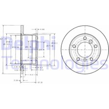 Delphı BG3237 - Fren Dıskı Arka Mercedes Sprınter B901 B904 . Vw Lt 28-35-46 Tek Teker
