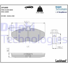 Delphı LP1695 - Ön Balata Renault Trafıc Iı 01 Opel Vivaro 01