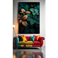 Renkli Çiçekler 10 Ev Duvar Salon Güzellik Salonu Ofis Dükkan Dekarasyon Kanvas Tablo