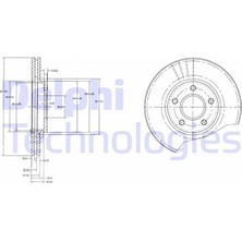 Delphı BG3826 - On Fren Dısk Aynası Connect 1.8tdcı 02 13 Abs Lı 278×24X5DL Havalı