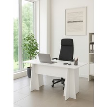 Kula Yönetici Ofis Masası Çalışma Masası Beyaz