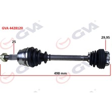 Gva 4428120 - Komple Aks Sağ Mil Siz Aks Lale Siz Grande Punto 1.3 Mjt 75HP 497MM