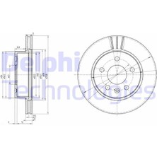 Delphı BG3296 - Fren Dıskı On Mercedes Vıto W638 97 03