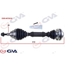 Gva 4475010 - Komple Aks Sol Caddy Iıı 1.9 Tdı 04-10 Bjb 513MM