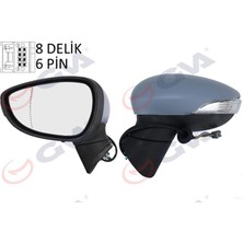 Gva 1037171 - Dış Dikiz Aynası Sol Fıesta 08 Elektrikli Isıtmalı Sinyalli Astarlı Asferik 6 Fiş VM-6313EHPAL