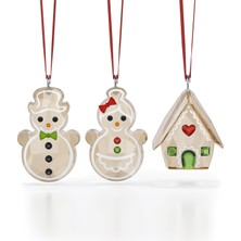 Swarovski 5701511 Swarovski Ev Dekorasyonu Holıday Cheers:ornament Set Gıngerbread (#3)