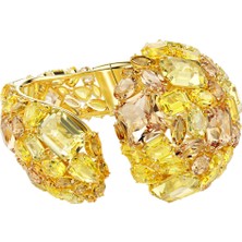 Swarovski 5718511 Gema Cuff, Yellow, Gold-Tone Plated M