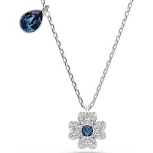 Swarovski 5734553 Ss Te Symbolıca:necklace Clover Blu/rhs