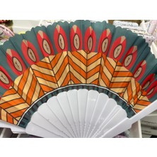 baytoptan Plastik Desenli Yelpaze