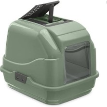 Imac Easy Cat Ikinci Yaşam Filtreli Kapalı Kedi Tuvaleti Yeşil 50X40X40 cm