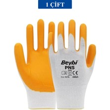 Pn5 Sarı Iş Eldiveni Polyester No:10 Örme Nitril Beybi Royaleks Group - 1 Çift