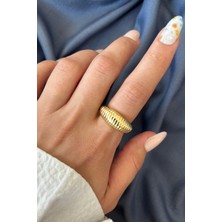 Yeni Sezon Textura Tasarım Ayarlanabilir Kadın Yüzük