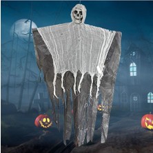 Halloween Küçük Boy Maskot Kuru Kafa Gri 180 cm