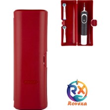 Oral B Şarjlı Diş Fırçası Koruma Kabı Hijyenik Saklama Kabı Tüm Modeller Için Uyumlu Kırmızı