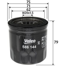 Valeo 586144 - Yag Fıltresı Mercedes OM607 W176 W246 C117 X156 W415 . Renault Clıo Iv 12 Megane Iv 15 Duster 12 Symbol Iıı 14 Nıssan Qashqaı Iı 13 Juke 12 Note E12 13 16 1.5dci K9K