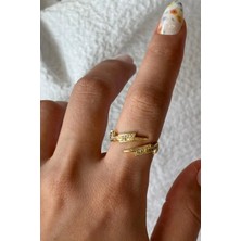 Özel Seri Şimşek Tasarım Ayarlanabilir Kadın Yüzük