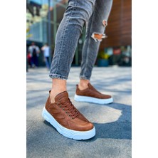 Cronus Yüksek Taban Günlük Erkek Spor Ayakkabı Taba