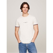 Tommy Hilfiger Erkek Tommy Logo Tıpped T-Shırt