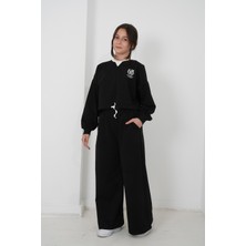 Kız Çocuk Bisiklet Yaka Eşofman Takımı