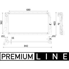 Mahle CR2315000P - Motor Su Radyatoru Mını F55 F56 14 17 Premıum Lıne