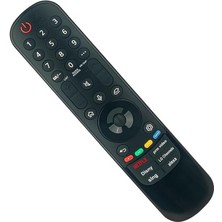 Lg ile Uyumlu Model 86QNED80T6A Smart Tv Kumandası-Mikrofon ve Air Mause