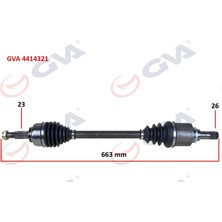 Gva 4414321 - Komple Aks Sol Clıo Iv 1.5 Dcı 12- 75-90HP
