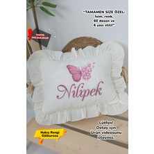Müslin Yeni Doğan 4katlı Organik %100PAMUK Kişiye Özgü Nakışlı Hastane Çıkış Seti (Çoklu Kelebek-2)