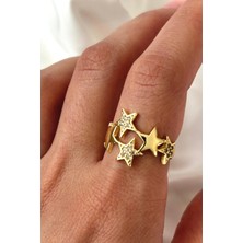 Yeni Sezon Luciddream Çoklu Yeni Yıldız Tasarım Ayarlanabilir Kadın Yüzük