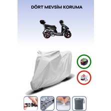 Breen Yuki Casper S 50 Gri Motosiklet Brandası Arka Çanta Uyumlu