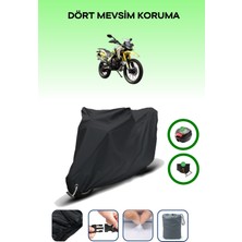 Breen Arora Cr250 Için Arka Çanta Ve Kilit Uyumlu Siyah Motosiklet Branda, Güvenli