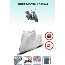 Breen Arora Mojito 125 Gri Motosiklet Brandası Arka Çanta Uyumsuz