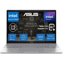 Asus Vivobook S14 S3407VA Intel Core I5 13420H 24GB 512GB SSD WINDOWS11 Pro 14" IPS Wuxga Yapay Zeka Destekli Taşınabilir Bilgisayar LY015