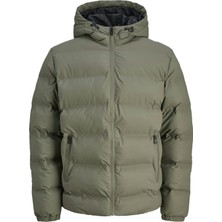 Jack & Jones Jjelements Suni Deri Görünümlü Şişme Mont 12279239
