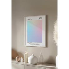 Aura Serisi Beyaz Çerçeveli Poster, Tablo No:69