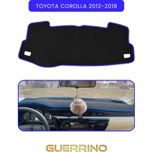 Toyota Corolla (2012-2018)TORPİDO Koruma Halısı Mavi Kenar