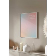 Aura Serisi Beyaz Çerçeveli Poster, Tablo NO:107