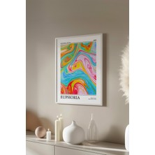 Aura Serisi Beyaz Çerçeveli Poster, Tablo No:58