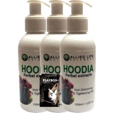 Allied Life Sciences Hoodia Herbal Extracts Hot Slimming & Tightening 150 ml x 3 Adet + Jel
