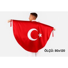 25 Adet Türk Bayraklı Çocuk Pelerin |23 Nisan–29 Ekim–19 Mayıs–10 Kasım | 80*120