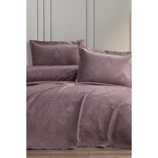 Firdevs 3 Parça Çift Kişilik Pike Takımı 240X260 Pudra
