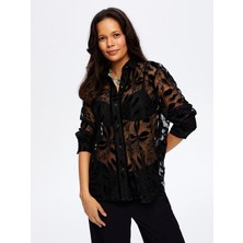 Faik Sönmez Dantelli Kadın Gömlek W26GML018