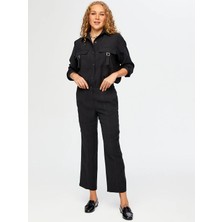 Faik Sönmez Dikiş Detaylı Staright Fit Kadın Pantolon W26PNT004