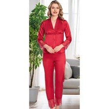 Jeremi Kutulu Çeyizlik Saten Dantelli Altılı SET-370