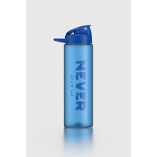 Renga Lidya Yazı Desenli 630 ml Mat Tritan Matara 912118 Mavi