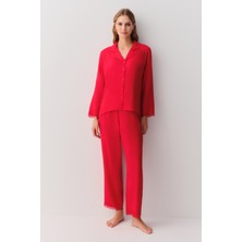 Suwen Viviana Gömlek Yaka Pijama Takımı