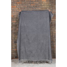 Elart Carlos Tv Battaniyesi Waffle Pamuklu (130X170 Cm) Antrasit