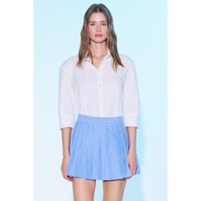 Sagaza Studio SS6033 Ekru Gömlek